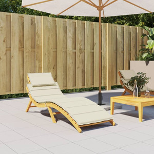 Sun Lounger Cushion Cream Oxford fabric (100% polyester) Standard A949-314160 Sun Lounger Cushion Cream Oxford fabric (100% polyester) Standard A949-314160