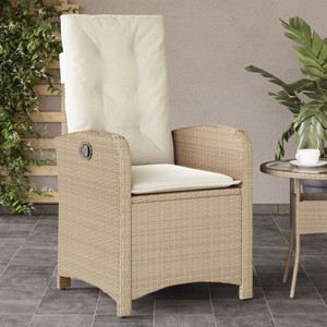 Reclining Garden Chair Beige A949-365164 Reclining Garden Chair Beige A949-365164