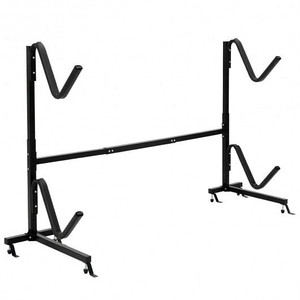Freestanding Height Adjustable Dual Kayak Storage Rack - Color: Black D681-TL35157 Freestanding Height Adjustable Dual Kayak Storage Rack - Color: Black D681-TL35157