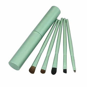 Color: Minty Fresh - The Beautiful Traveler Makeup Brush Set in a compact Travel case K290-1248191512 Color: Minty Fresh - The Beautiful Traveler Makeup Brush Set in a compact Travel case K290-1248191512
