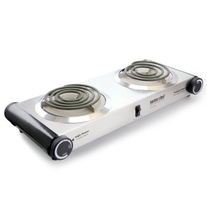 Better Chef Stainless Steel Dual Electric Burner D970-IM-302DB Better Chef Stainless Steel Dual Electric Burner D970-IM-302DB