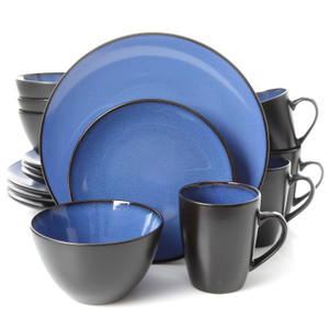 Gibson Elite Soho Lounge Round 16-Piece Dinnerware Set, Blue D970-94826.16 Gibson Elite Soho Lounge Round 16-Piece Dinnerware Set, Blue D970-94826.16