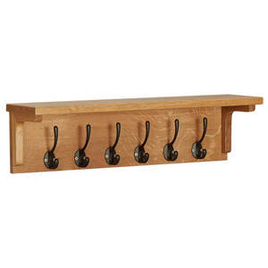 Coat Rack Natural Oak Solid Oak Wood Compact Hooks Coat Rack A949-289191 Coat Rack Natural Oak Solid Oak Wood Compact Hooks Coat Rack A949-289191