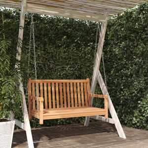 Swing Bench Natural Teak Solid Teak Wood Standard Durable A949-316628 Swing Bench Natural Teak Solid Teak Wood Standard Durable A949-316628