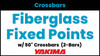 Yakima Fiberglass Truck Cap Roof Rack System with FIXED POINTS | 50-Inch Load Bars