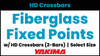 Yakima Fiberglass Truck Cap Roof Rack System with FIXED POINTS | HD Bars