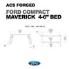 Ford Maverick - 4'6" Bed | Leitner ACS FORGED Bed Rack | 2022-2023