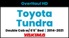 Toyota Tundra Double Cab - 6'6" Bed | Yakima OverHaul HD Complete Bed Rack | 2014-2021