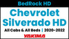 2020-2022 Chevrolet Silverado HD | Yakima BedRock HD Complete Bed Rack | Towers & Bars