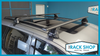 2011-2021 Jeep Grand Cherokee (w/black trim) Yakima Crossbar Complete Roof Rack