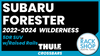 2022-2024 Subaru Forester WILDERNESS (w/raised rails) Thule Crossbar Complete Roof Rack 2022-2024 Subaru Forester WILDERNESS (w/raised rails) Thule Crossbar Complete Roof Rack