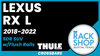 2016-2022 Lexus RX L (w/flush rails) Thule Crossbar Complete Roof Rack