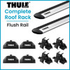 Thule Flush Rail Evo SILVER WingBar Evo Complete Roof Rack