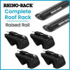 Rhino-Rack RX BLACK Sportz Bar Complete Roof Rack | Raised Rails