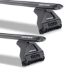 2018-2025 Jeep Wrangler JL 2DR Rain Gutter Vortex Aero Complete Roof Rack