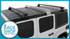 2018-2025 Jeep Wrangler JL 2DR Rain Gutter Vortex Aero Complete Roof Rack