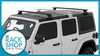 2018-2025 Jeep Wrangler JL 2DR Rain Gutter Vortex Aero Complete Roof Rack