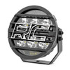 Rough Country Black Series Round LED Light - 6.5 Inch w/ Amber DRL | Set of 2