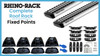 2020-2025 Toyota Highlander (w/flush rails) Rhino-Rack RX300 Sportz Bar Complete Roof Rack w/Locks