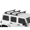 2007-2018 Jeep Wrangler 4DR JK Yakima 2 Crossbar w/RibCage Support Complete Roof Rack System