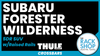 2022-2024 Subaru Forester Wilderness (w/raised rails) Thule EDGE Crossbar Complete Roof Rack