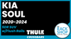 2020-2024 Kia Soul (w/flush rails) Thule Crossbar Complete Roof Rack