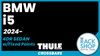 2024-2025 BMW i5 Sedan (w/fixed points) Thule Crossbar Complete Roof Rack