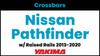 Nissan Pathfinder (w/raised rails) Yakima Crossbar Complete Roof Rack | 2013-2020
