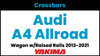 Audi A4 Allroad Wagon Yakima Crossbar Complete Roof Rack | 2013-2021