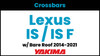 Lexus IS / IS F Yakima Crossbar Complete Roof Rack | 2014-2021