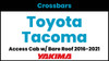 Toyota Tacoma Access Cab (w/bare roof) Yakima Crossbar Complete Roof Rack | 2016-2021