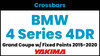 BMW 4 Series Grand Coupe 4DR (w/fixed points) Yakima Crossbar Complete Roof Rack | 2015-2020
