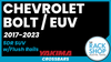 2017-2023 Chevrolet Bolt/EUV (w/flush rails) Yakima Crossbar Complete Roof Rack