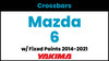 Mazda 6 (w/fixed points) Yakima Crossbar Complete Roof Rack | 2014-2021