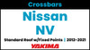 Nissan NV Cargo/Passenger Van Standard Roof (w/fixed points) Yakima Crossbar Complete Roof Rack | 2012-2021