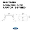 Ford Raptor - 5.5ft Bed | Leitner ACS FORGED Bed Rack | 2010-2021