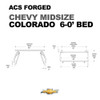 Chevrolet Colorado - 6ft Bed | Leitner ACS FORGED Bed Rack | 2015-2021