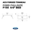 Ford F-150 - 6'6" Bed | Leitner ACS FORGED TONNEAU Bed Rack | 1997-2021