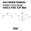 Ford F-250 - 6'6" Bed | Leitner ACS FORGED TONNEAU Bed Rack | 1999-2021