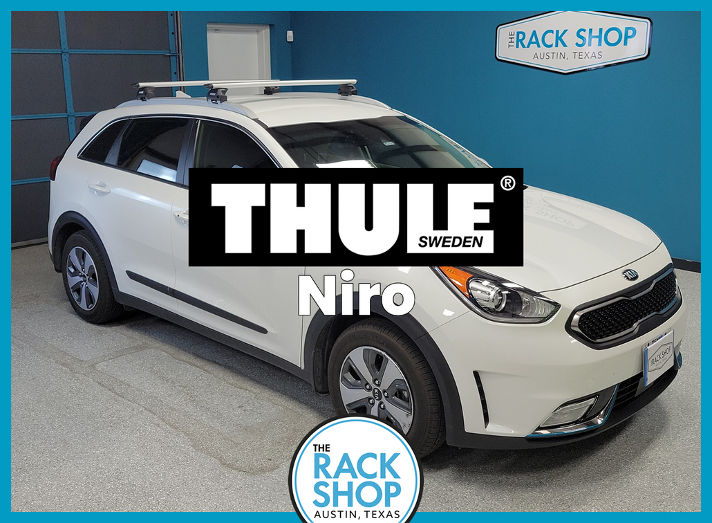 2017-2022 Kia Niro (w/flush rails) Thule Crossbar Complete Roof Rack