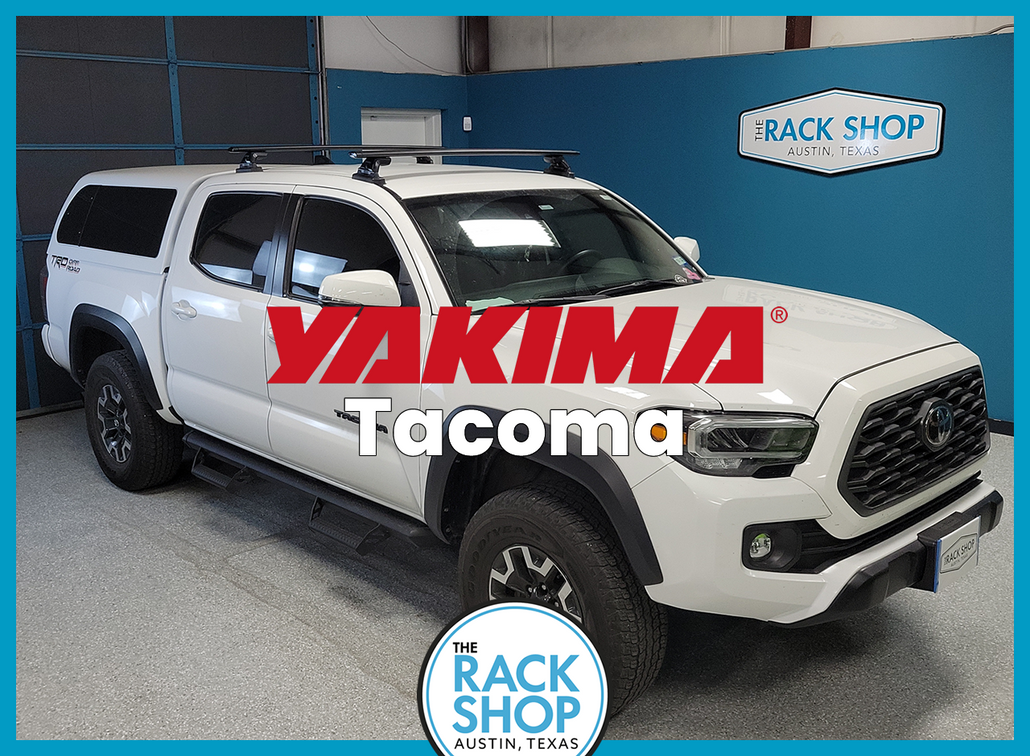 2005-2022 Toyota Tacoma Double Cab (w/fixed points) Yakima 50" Crossbar Complete Roof Rack