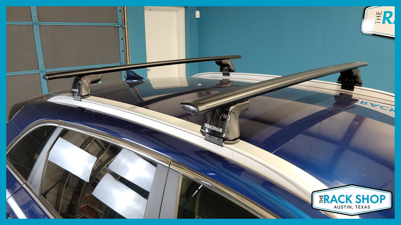 2017-2023 Kia Niro Hybrid (w/flush rails) Yakima Crossbar Complete Roof Rack