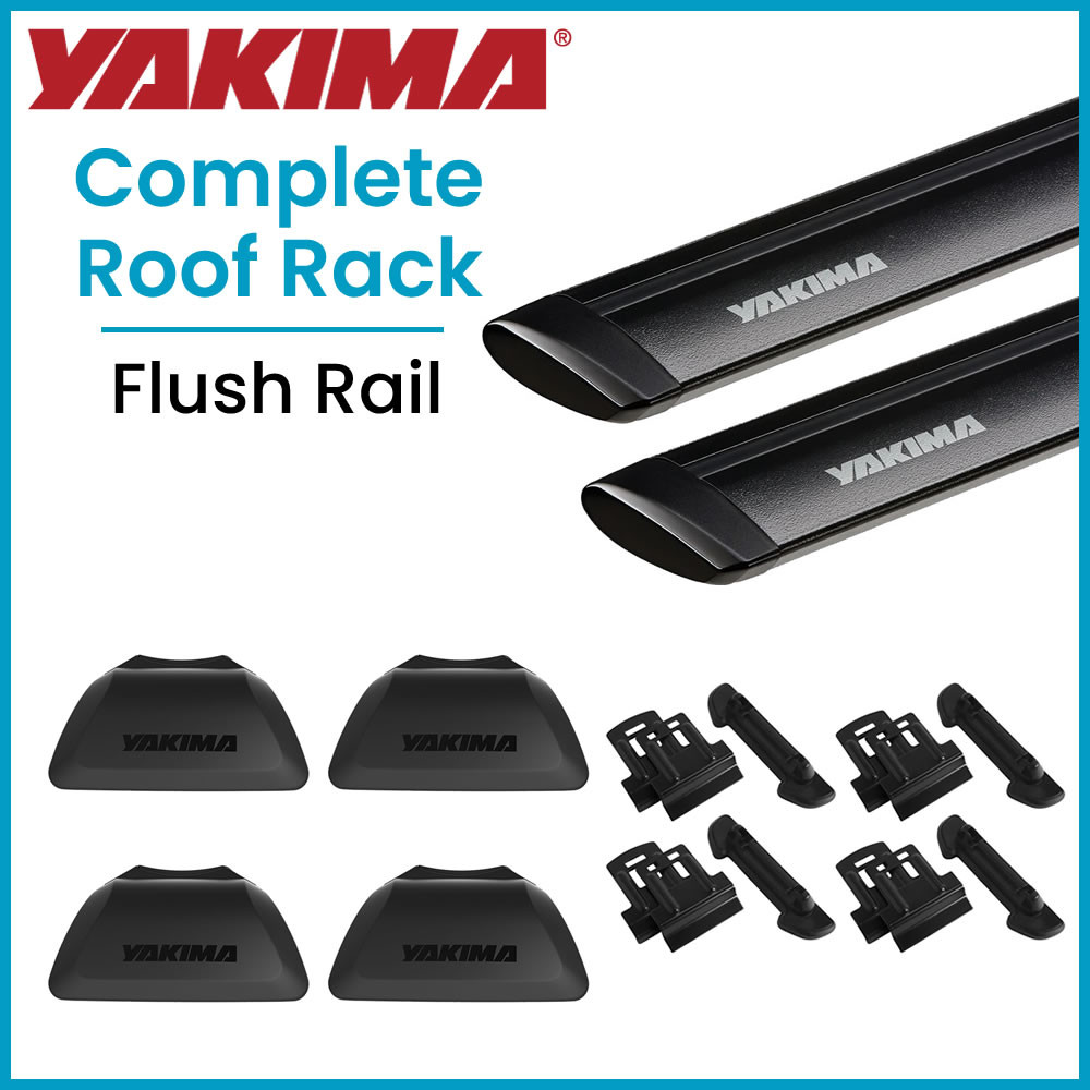 Yakima SightLine BLACK JetStream Complete Roof Rack | Flush Rails