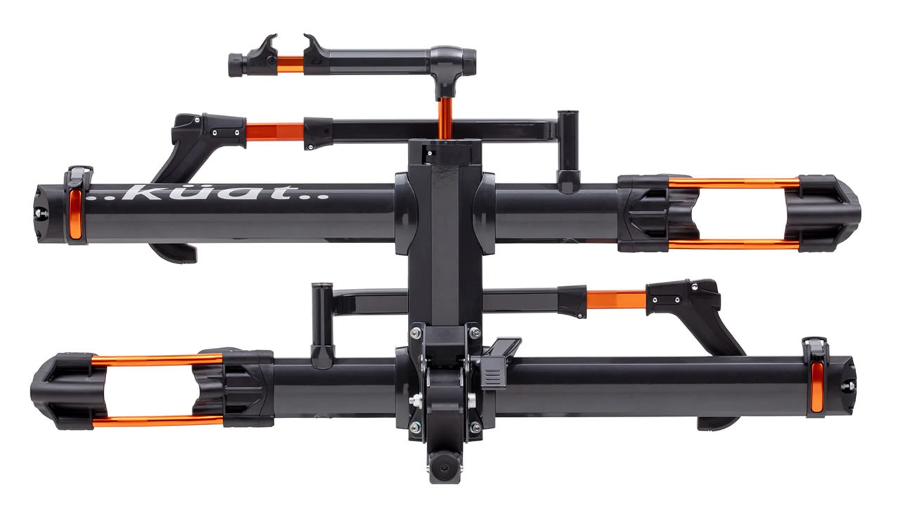 Kuat Racks NV 2.0 for 2-Inch Hitch | 2-Bike | Gray/Orange Metallic