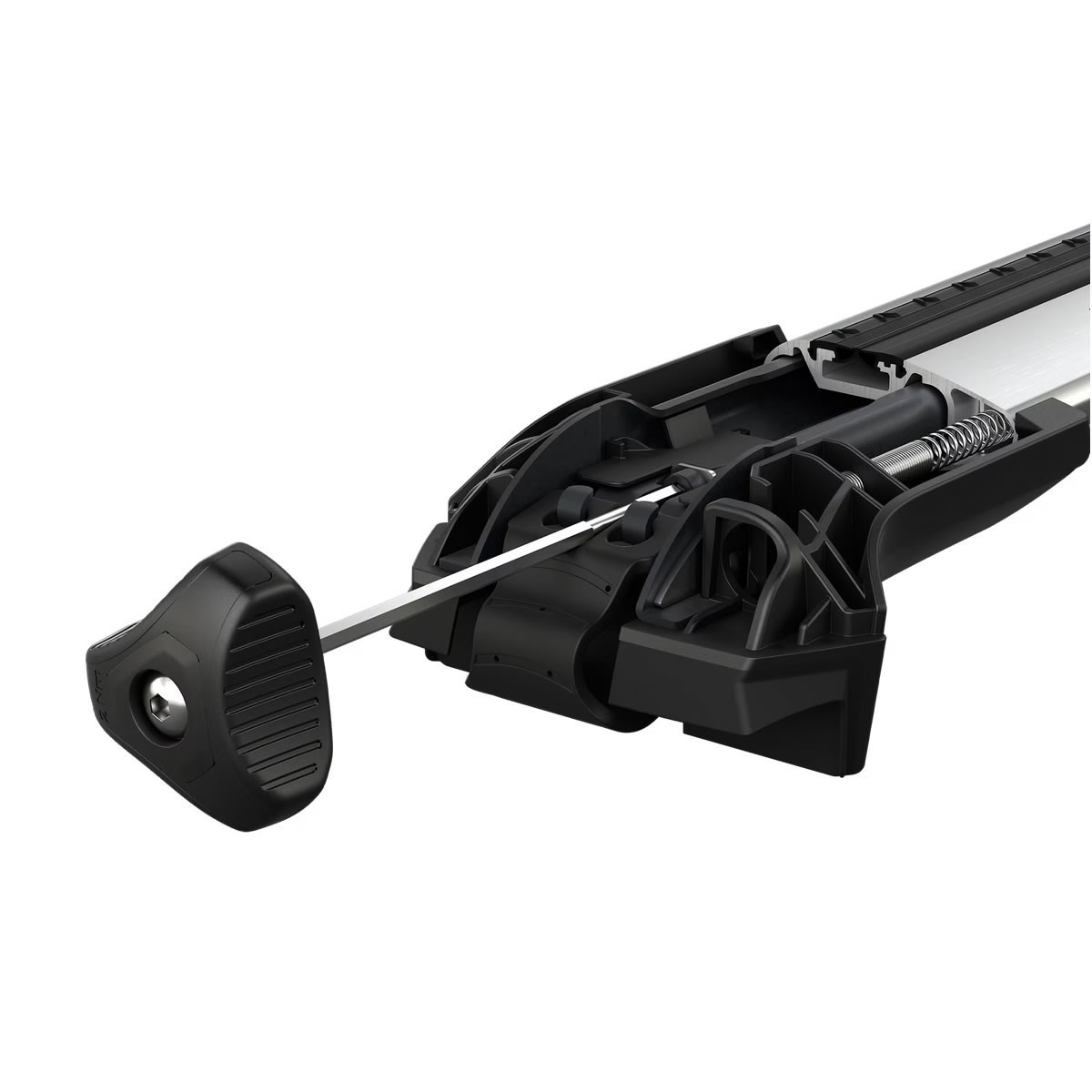 Thule Raised Rail BLACK WingBar EDGE Crossbar Complete Roof Rack