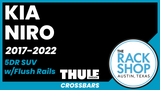 2017-2022 Kia Niro (w/flush rails) Thule Crossbar Complete Roof Rack