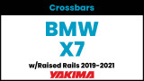 2019-2023 BMW X7 Yakima Crossbar Complete Roof Rack