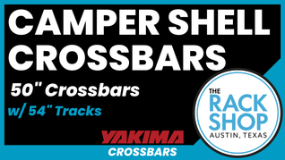 Yakima Camper Shell Complete Roof Rack System | 54-Inch Tracks + 50-Inch Load Bars
