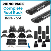 Rhino-Rack 2500 BLACK Vortex Aero Complete Roof Rack