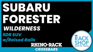 2022-2024 Subaru Forester Wilderness Rhino-Rack Vortex Aero SX Complete Roof Rack